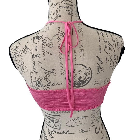 St Cloud Label Lillet Silk Halter Top Sachet Pink Size S - Picture 7 of 10